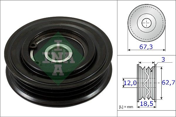 WILMINK GROUP Натяжной ролик, поликлиновой ремень WG1252657